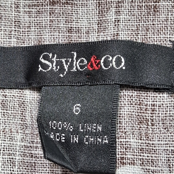 Style & Co. Linen Print Tunic Size 6 - Picture 12 of 12